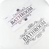 Removable WC Doorway Sign Self-Adhesive Bathroom Wall Sticker Toilet Door Stickers  Bathroom
