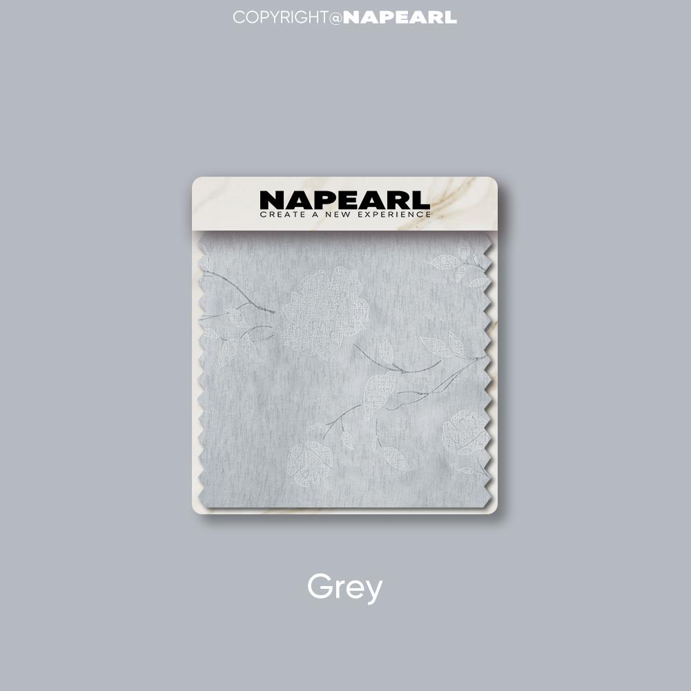 1 шт. NAPEARL, современная имитация льна, тюлевая занавеска с цветочным узором, прозрачная занавеска для окна для домашнего декора