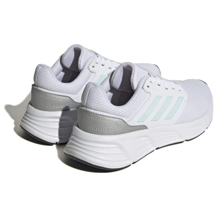 adidas Galaxy 6 Белые почти синие женские кроссовки Обувь-белый матовый-серебристый HP6646