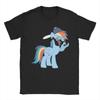 Rainbow Dash Style T Shirt Men's Cotton Humorous T-Shirt Round Collar Tees Short Sleeve Tops Plus Size Men Clothing T Shirt