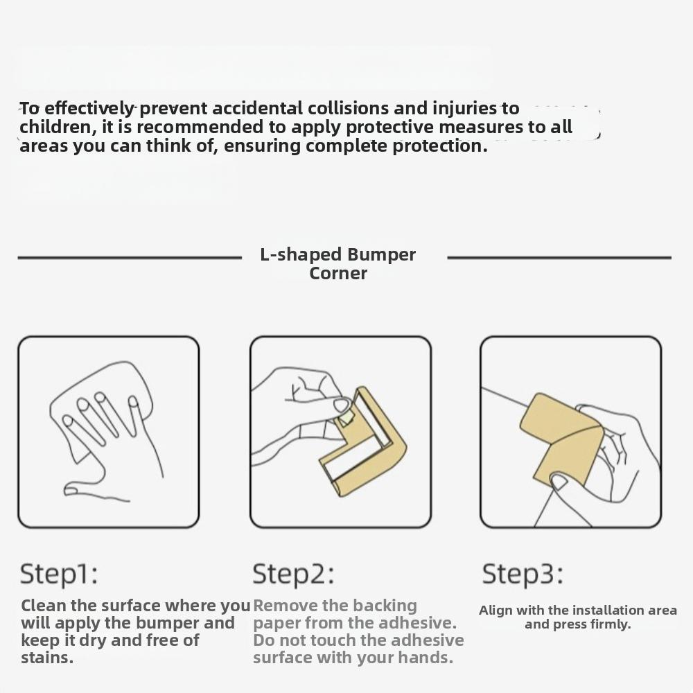 10pcs Impact-Resistant Baby Corner Guards Self-Adhesive Safety Table Protectors Baby Proofing