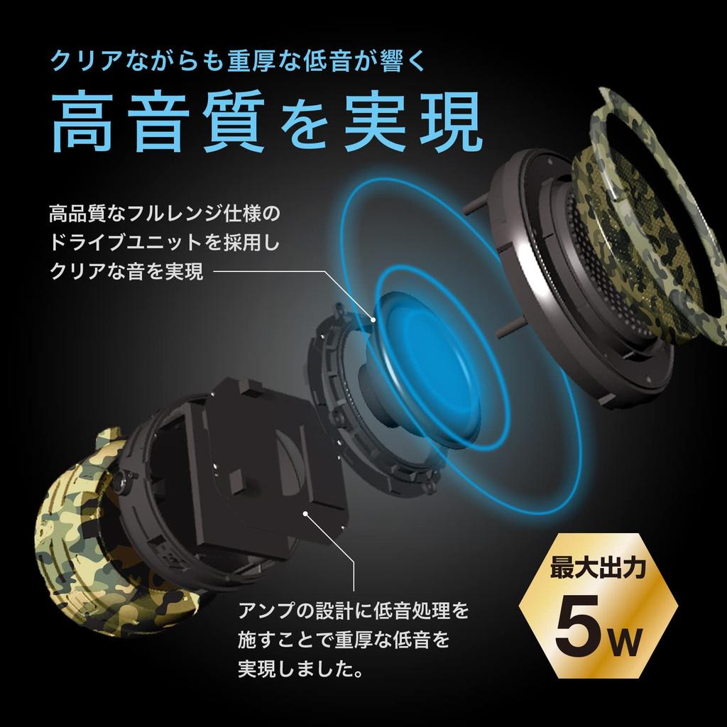 KYOHAYA Bluetooth-динамик для улицы, водонепроницаемый, IPX8, присоска для ванны, мощный бас, громкий, автомобильный, небольшой, компактный, портативный, с микрофоном, выходная мощность 5 Вт