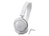 Audio Technica Portable Headphones White WH ATH-SJ11