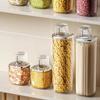 Sealed Food Storage Container Measuring Cup Airtight Cereals Jar with Lid Home