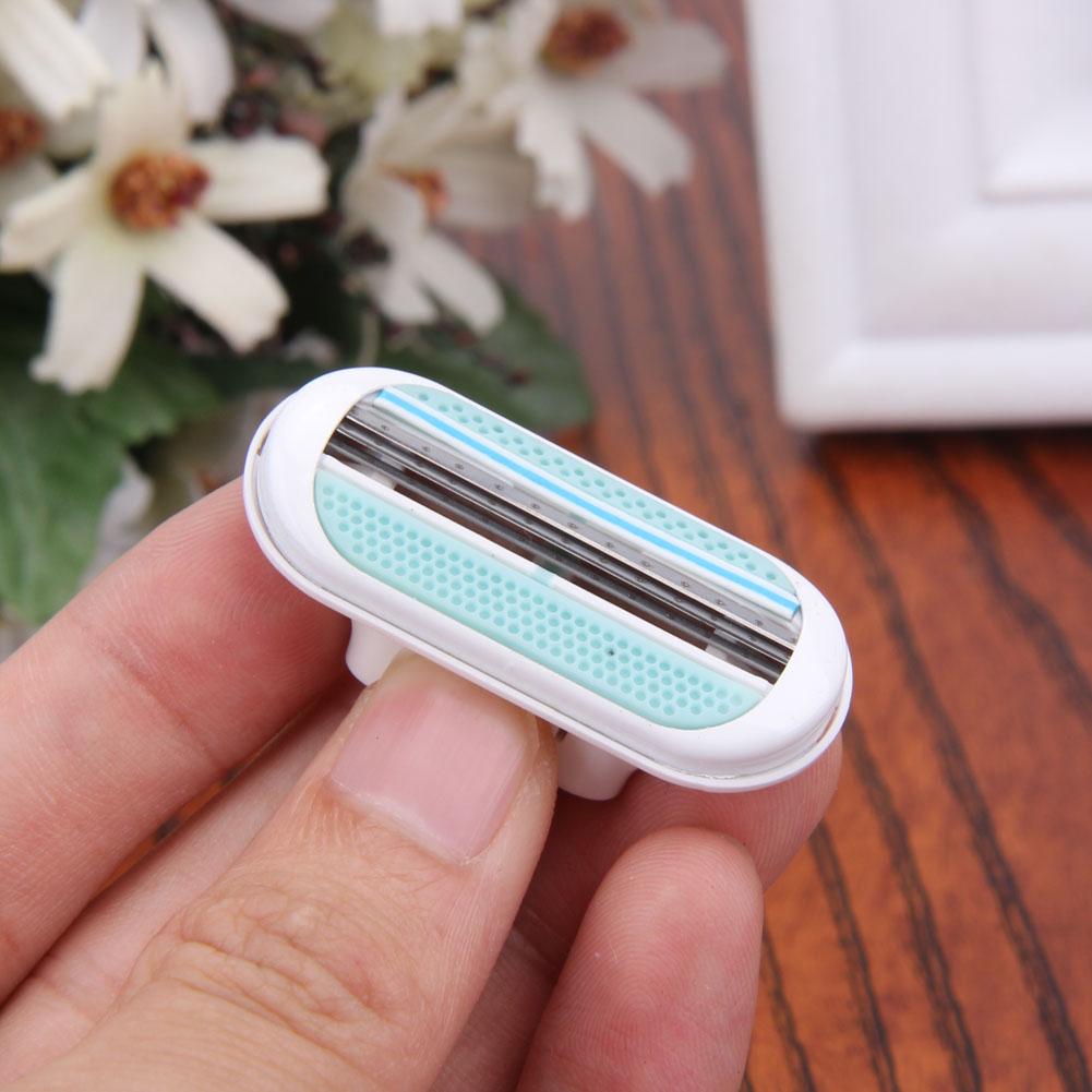 4-40 ШТ. Женские Лезвия для Безопасной Бритвы Бикини Комфортный Удалятор Волос 3-Слойная Сменная Головка Женские Лезвия для Бритья для Бритвы Venus