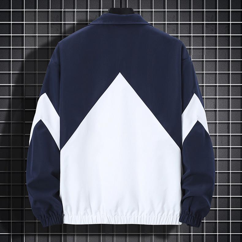 2024 Men's Stand-Up Collar Jacket - Casual Spring/Autumn Outerwear for Young Men