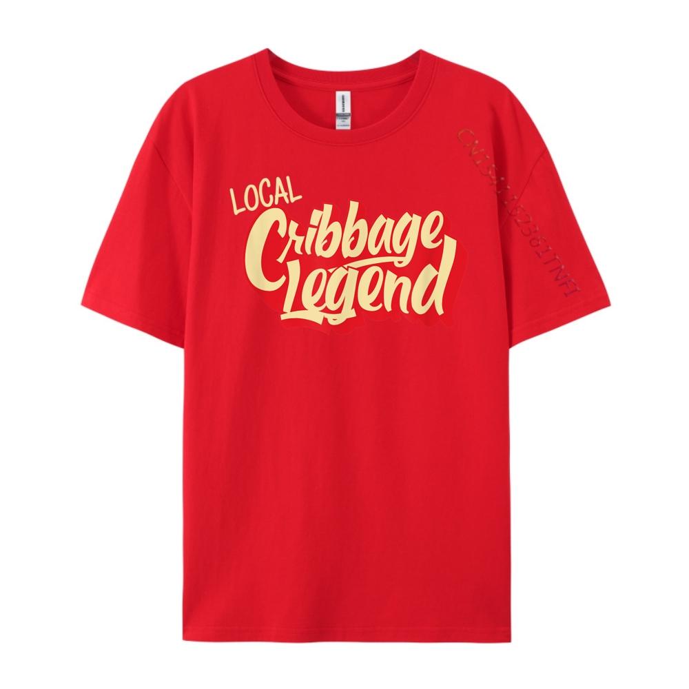 Funny Cribbage Player Local Cribbage Legend Mens Designer T Shirt Man Clothes Party