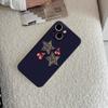 Leopard Print Cherry Star Phone Case FOR IPhone 15 pro max 14 11 12 Pro 15 16 Plus 13 Pro MAX XR XS Black Soft Covers