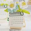 Новый DIY Календарь Время Дата Цветок Роза Подсолнух Фаленопсис Слива Набор Строительных Блоков Кирпичи Модель Детская Игрушка Подарок