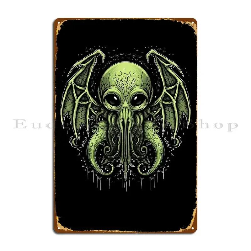 Mythos Lovecraftian Cthulhu Metal Sign Sign Home Customize Garage Funny Tin Sign Poster