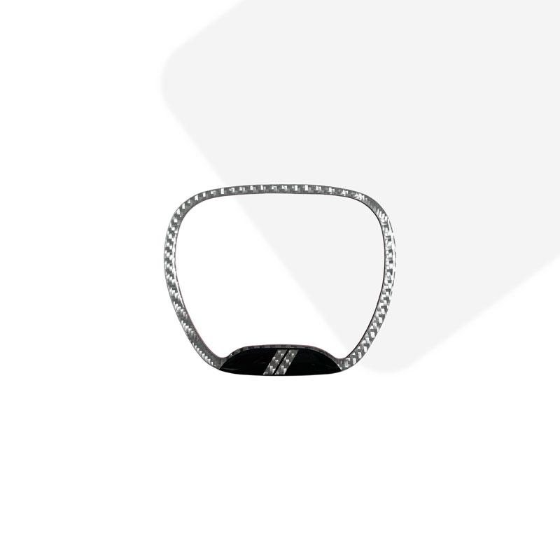 For Dodge Challenger Charger Ram 1500 Decor Carbon Fiber Steering Wheel Center Ring Trim Cover Sticker Interior Accessories OO1