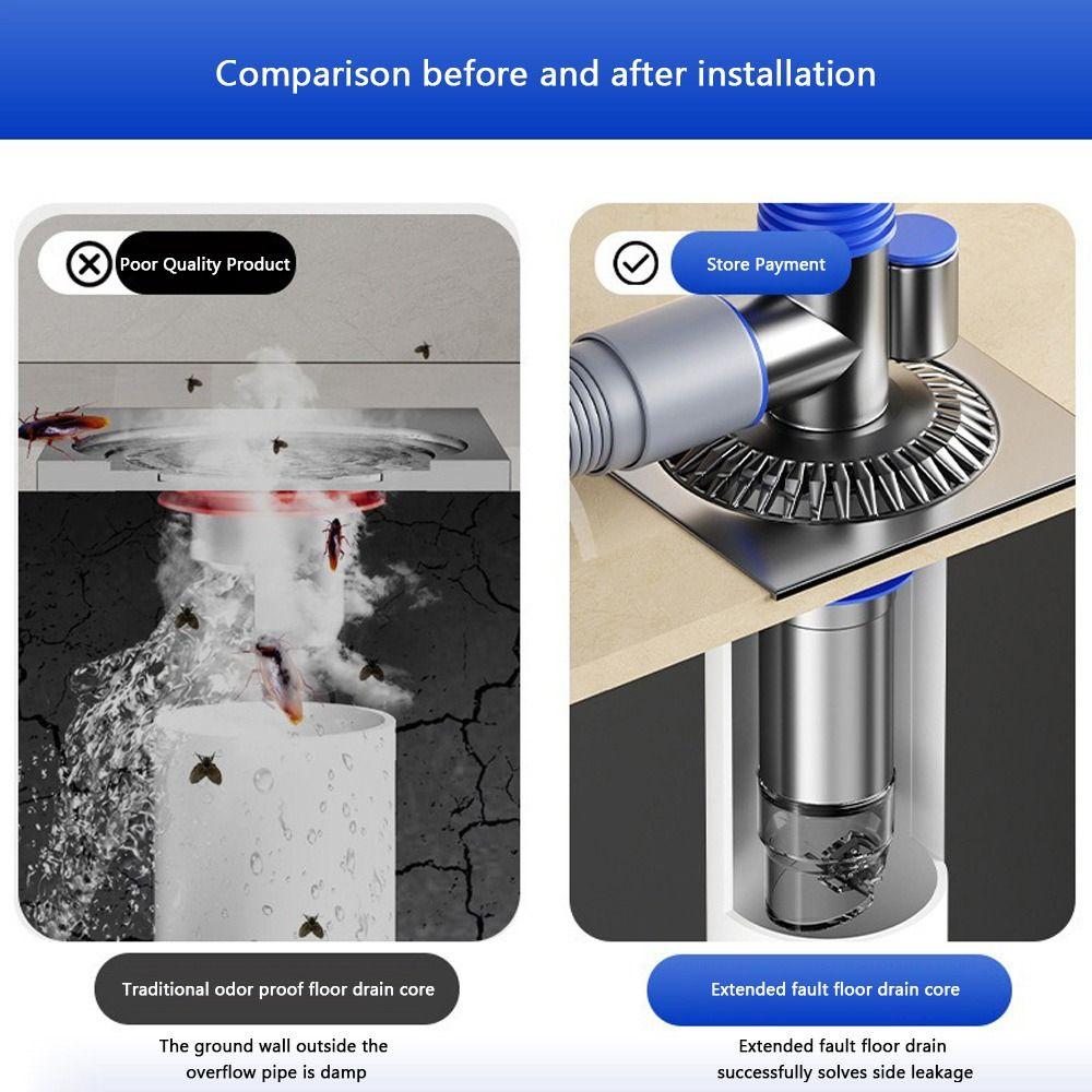 Multi Functional Floor Drain Connector Anti-odor Hose Adapter Washroom Accessories