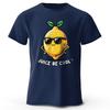 Men's Juice Be Cool Printed T-Shirt 100% Cotton Oversized Fruit Pun Graphic Tees for Women Summer Tops Chill Streetwear