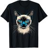 Сиамский котенок Кот Любитель кошек Мама папа кошек Милые сиамские кошки Футболка