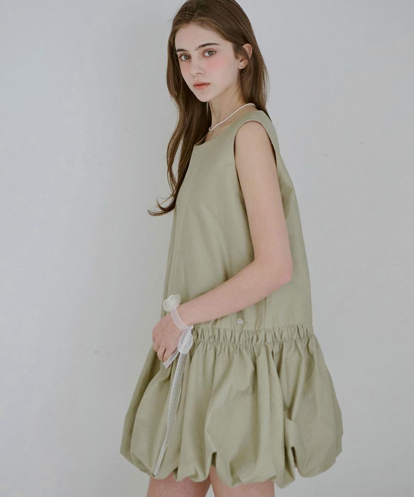 Slow Lolly Pumpkin Puff Mini Dress_4 Colors
