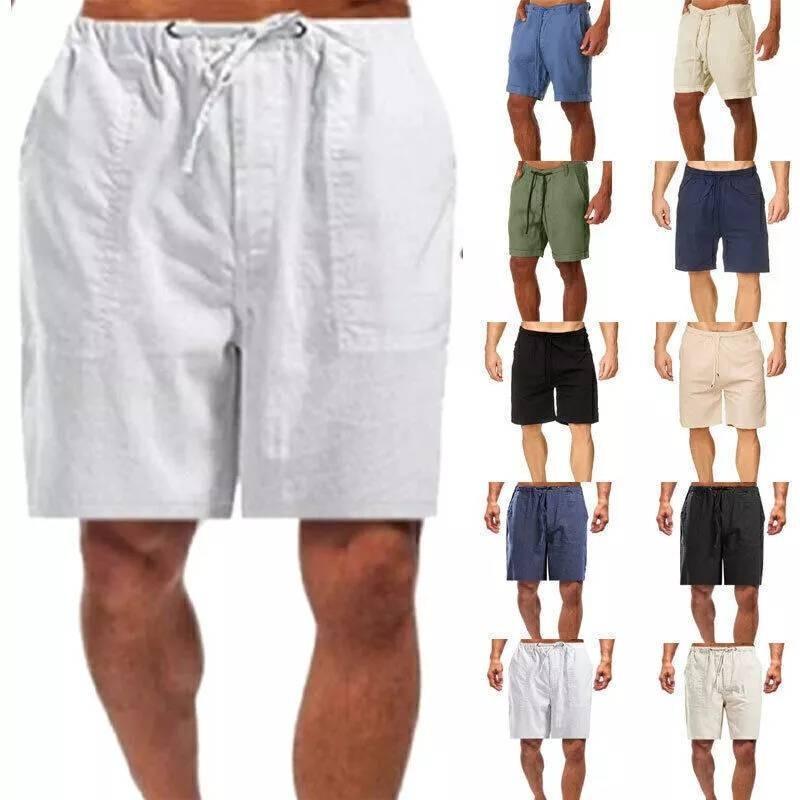 Comfortable Summer Mens Shorts With Moisture-wicking Fabric For Yoga And Fitness
