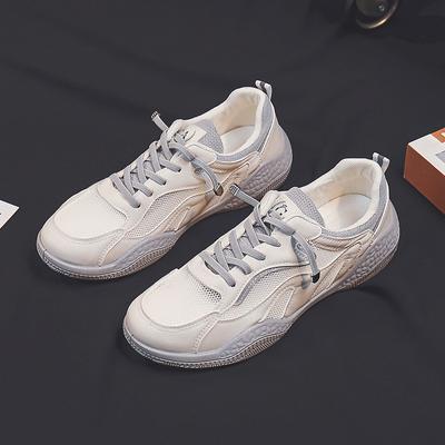 Женская спортивная обувь, новые летние универсальные дышащие сетчатые туфли, повседневные и легкие белые туфли с открытым носком, модные