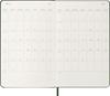 Moleskine 2026 Еженедельник Январь Большой размер Ш x 21 см Мирт DHK1512WN3Y26 Планировщик, 12-месячный дневник, Начало, (13см В), Твердый переплет, Зеленый,