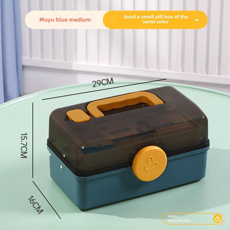 Набор многослойных коробок для хранения лекарств большой емкости