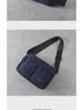 Модная мужская сумка через плечо в японском стиле с квадратным плетением и множеством карманов — практичная повседневная сумка-мессенджер для поездок на работу