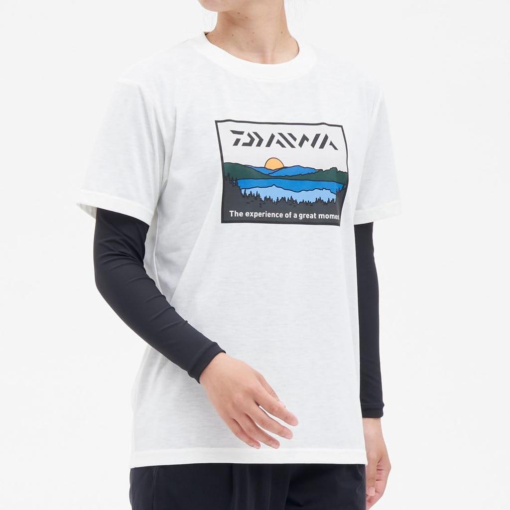 Daiwa Fishing Net T-Shirt, Lakeside, DE-6324, White
