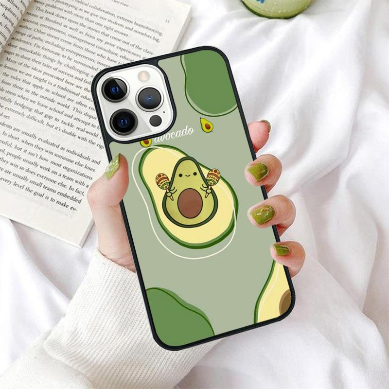 Cute Avocado Phone Case for iPhone 17 Air 16 PRO MAX 15 14 PLUS 12 11 13 Back Cover Fundas Shell coque