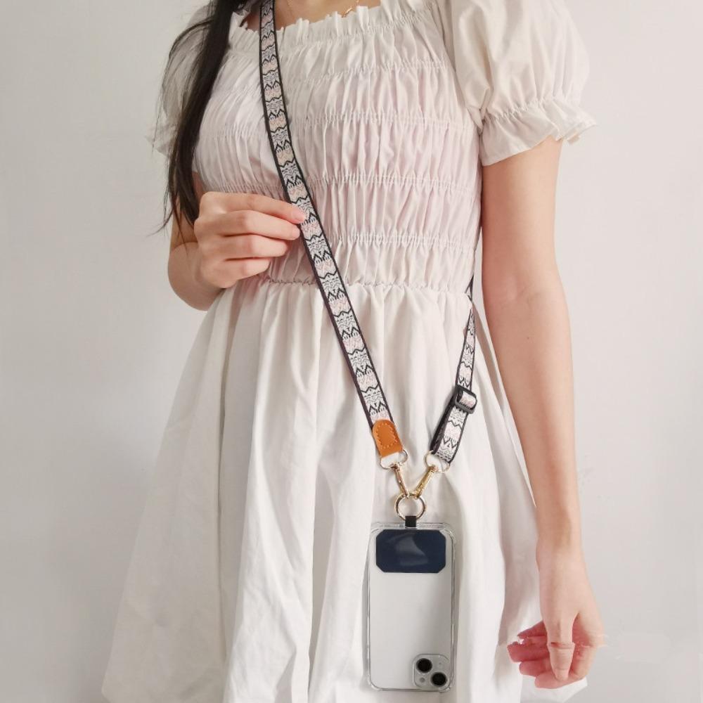 Crossbody Personalized Printed Phone Lanyard Long Mobile Phone Lanyard