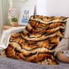 1PC Tiger Print Print Blanket, Soft Throw Blanket - Warm & Cozy for Couch, Bed, Office, and Travel yy250912189