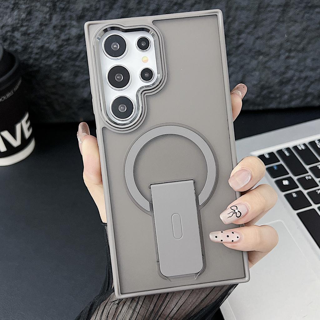 Magsafe popular wireless charging magnetic suction bracket Samsung S U mobile phone case skin feeling Samsung SPL