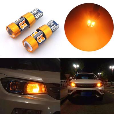 1 пара янтарных автомобильных парковочных огней T10 168 194 2825 W5W 19SMD светодиодная лампа