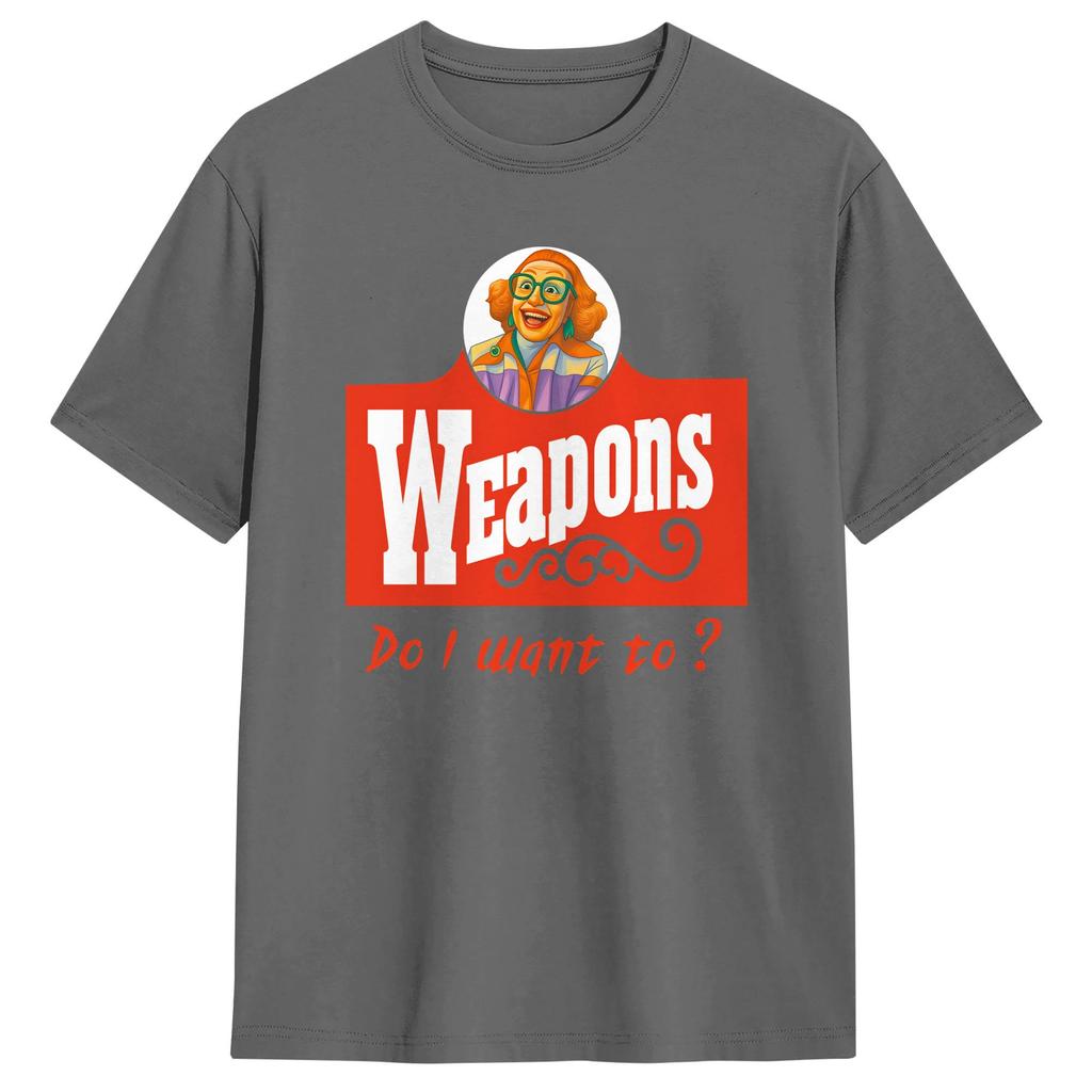 Weapons Horror Movie Marcus Miller Unisex T Shirt Unique Tee Shirt Short Sleeve Round Neck TShirts Cotton XL XL Clothes