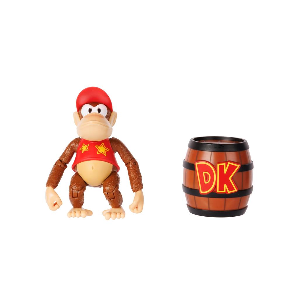 Коллекция фигурок Sanei Boeki Super Mario плюс Diddy Kong с бочкой DK FCP-010