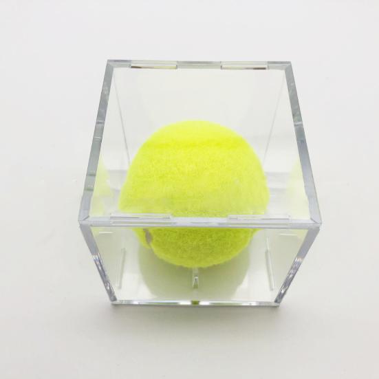 3 шт. Витрины для бейсбольных мячей Высокая прочность Пыленепроницаемые Прозрачные Защищенные от УФ-лучей Витрины-подставки для бейсбольных мячей