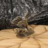 Hand-held Little Flying Dragon Ornaments Solid Brass Dragon Miniatures  Living Room