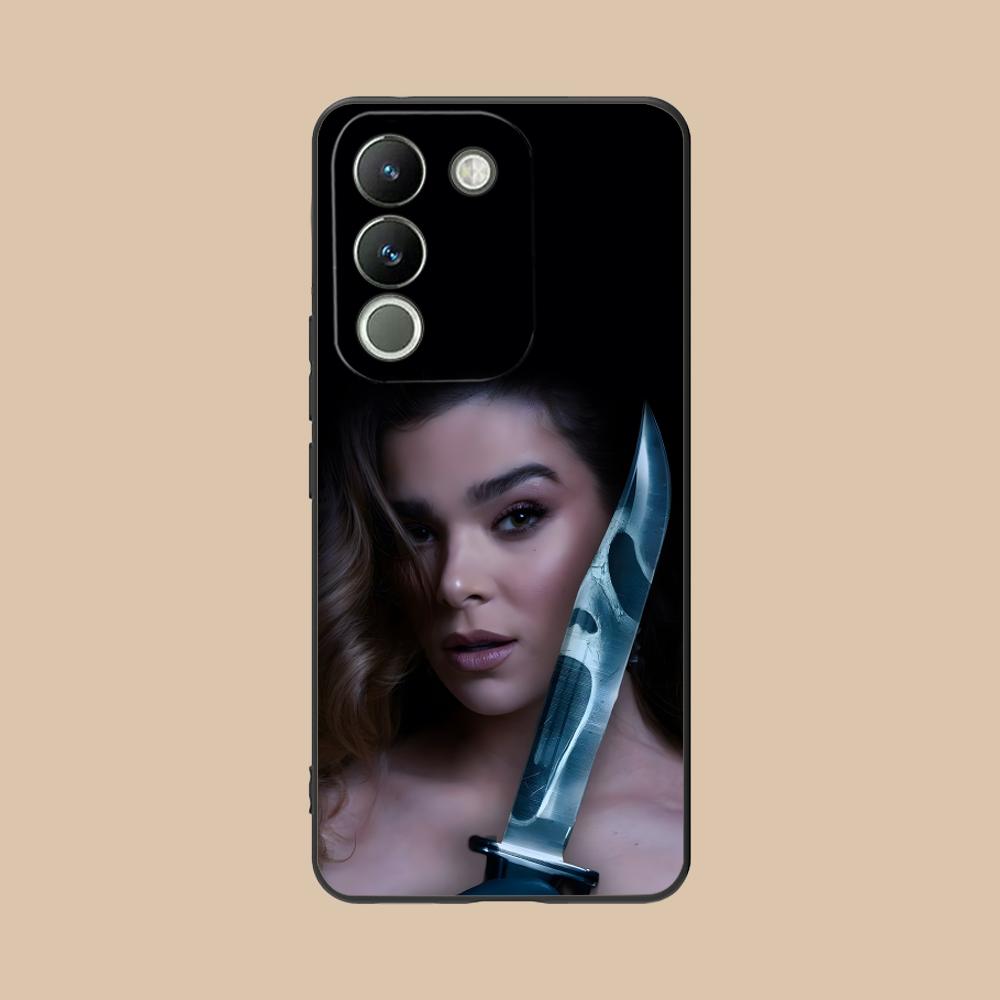 Матовый ТПУ чехол для мобильного телефона Hailee Steinfeld для VIVO V60 V50 V40 V30 V29 V27 V25 V23 Pro Lite 5G Цветная печать