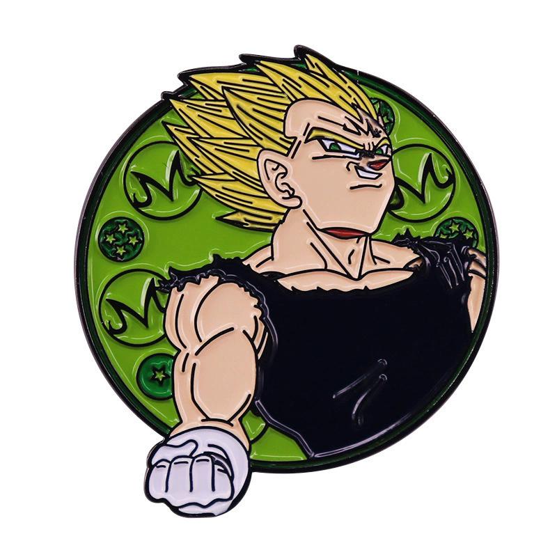 Аниме Dragon Ball Эмалевые значки Милые Гоку Веджета IV Пикколо Брошь Рюкзак Одежда Украшения Металлический значок Аксессуары Подарки