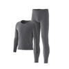HLA Men's Round Neck Thin Thermal Underwear Set