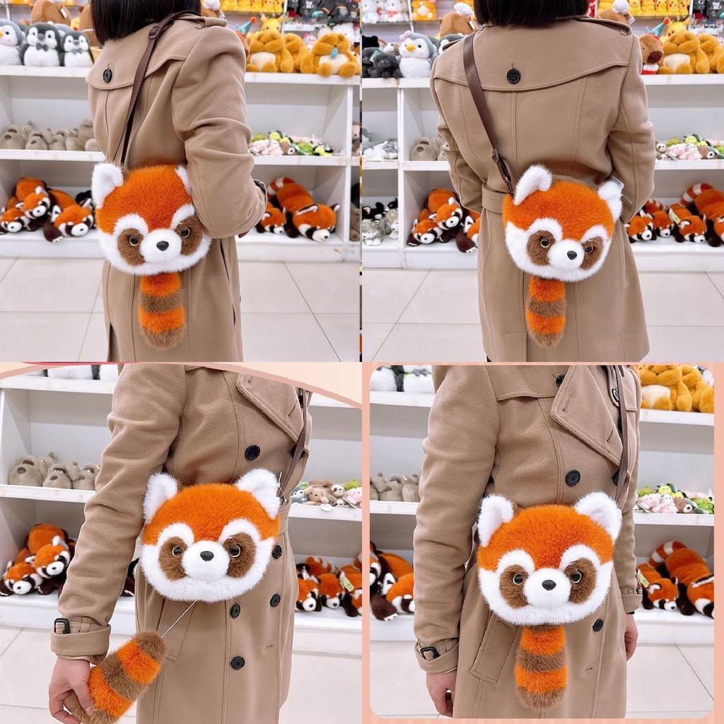 Рюкзак с рисунком животного Ailurus Fulgens, наполненный пером и хлопком, детский, для повседневного использования