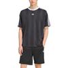 adidas Originals Adicolor FW25 Жаккардовый трикотаж Свободный крой В полоску Круглый вырез Короткий рукав Футболка Мужские Топы KD5830