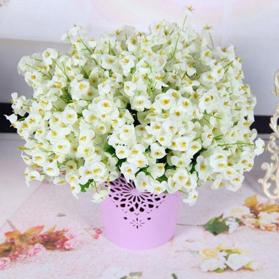 Искусственный шелковый колокольчик, цветок, букет листьев, домашний декор для свадебной вечеринки