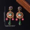 Elegant Vintage Royal Style Earrings With Peace Doves Charm And Delicate Bell Design Stylish Ear Pendant For Women