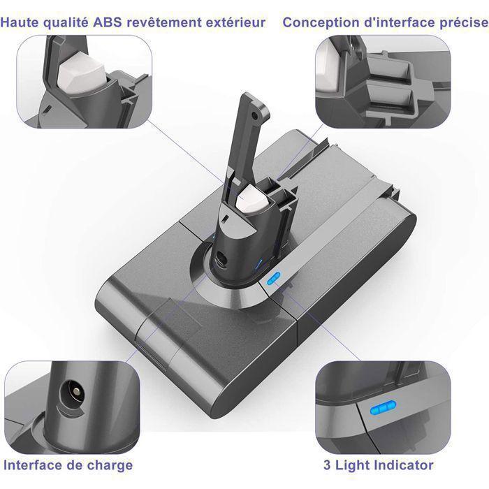 AXILIEF 21.6V 6000mAh Batterie pour Aspirateur Dyson V8 SV10