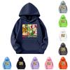 Child Fashion Lightweight Long Sleeve Pullover With Pockets Print Hoodie
