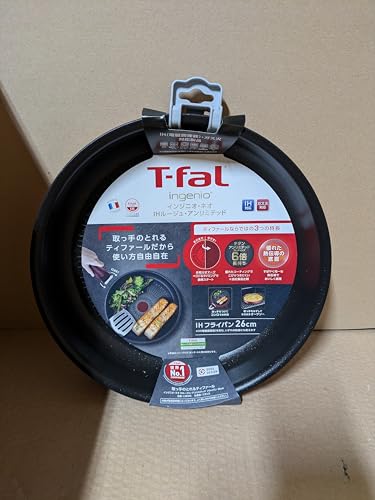 T-fal L38305 Сковорода Ingenio Neo IH Rouge Unlimited, 10,2 дюйма (26 см), Совместимость с индукцией, красный