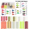 160pcs Ice Fishing Jigs Ice Fishing Lures Ice Fishing Starter Kit for Walleye Crappie Panfish