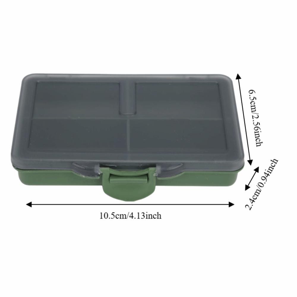 2PCS PP Fishing Tackle Box Mini Fishing Lure Box Durable Bait Storage Box Carp Fishing