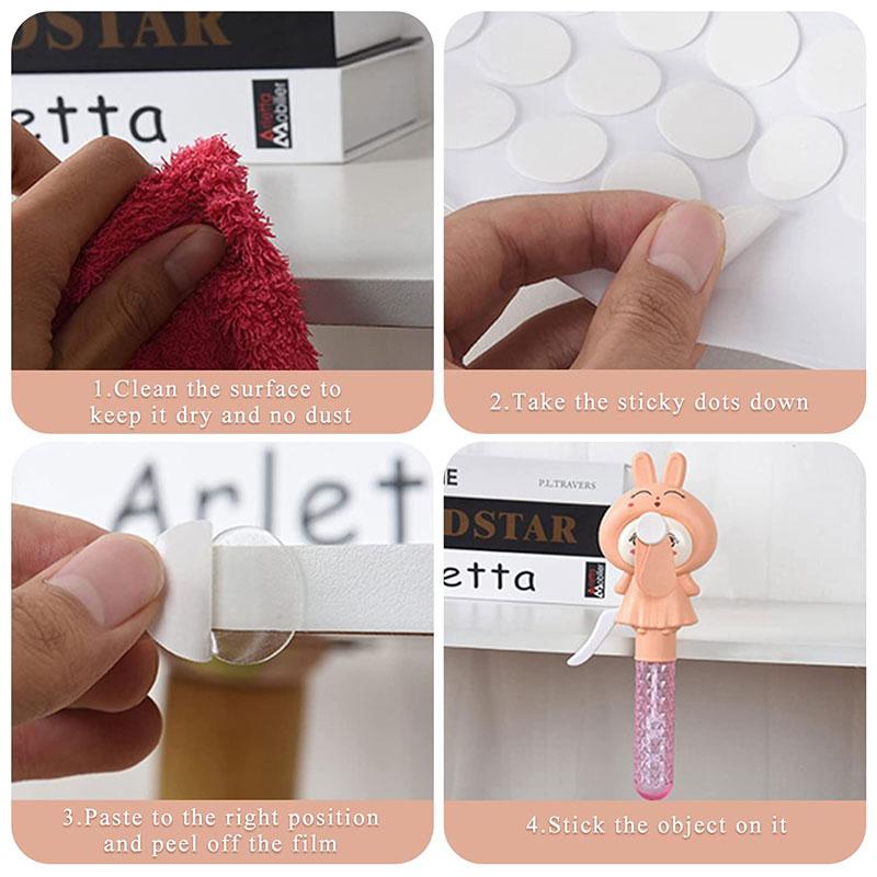 50-100Pcs Double Sided Sticky Dots Tape No Trace Tape Self Adhesive Dots Stickers for Poster Festival Wall Hanging Decor 10-30MMPinstriping Tape 3