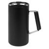 Pearl Metal Vacuum Insulated Beer Mug, 740ml, Keeps Hot and Cold, Fits Whole Cans, Stainless Steel, Black, BLKP, AZ-5144