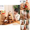 Adorable Capybara Plush Toy With Cartoon Flower Design For Cozy Home Decor