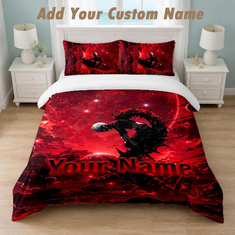 Bedding Set 1 Duvet Cover 2 Pillowcases Tokyo Ghoul Print Soft Bed Linen Bedroom Decor